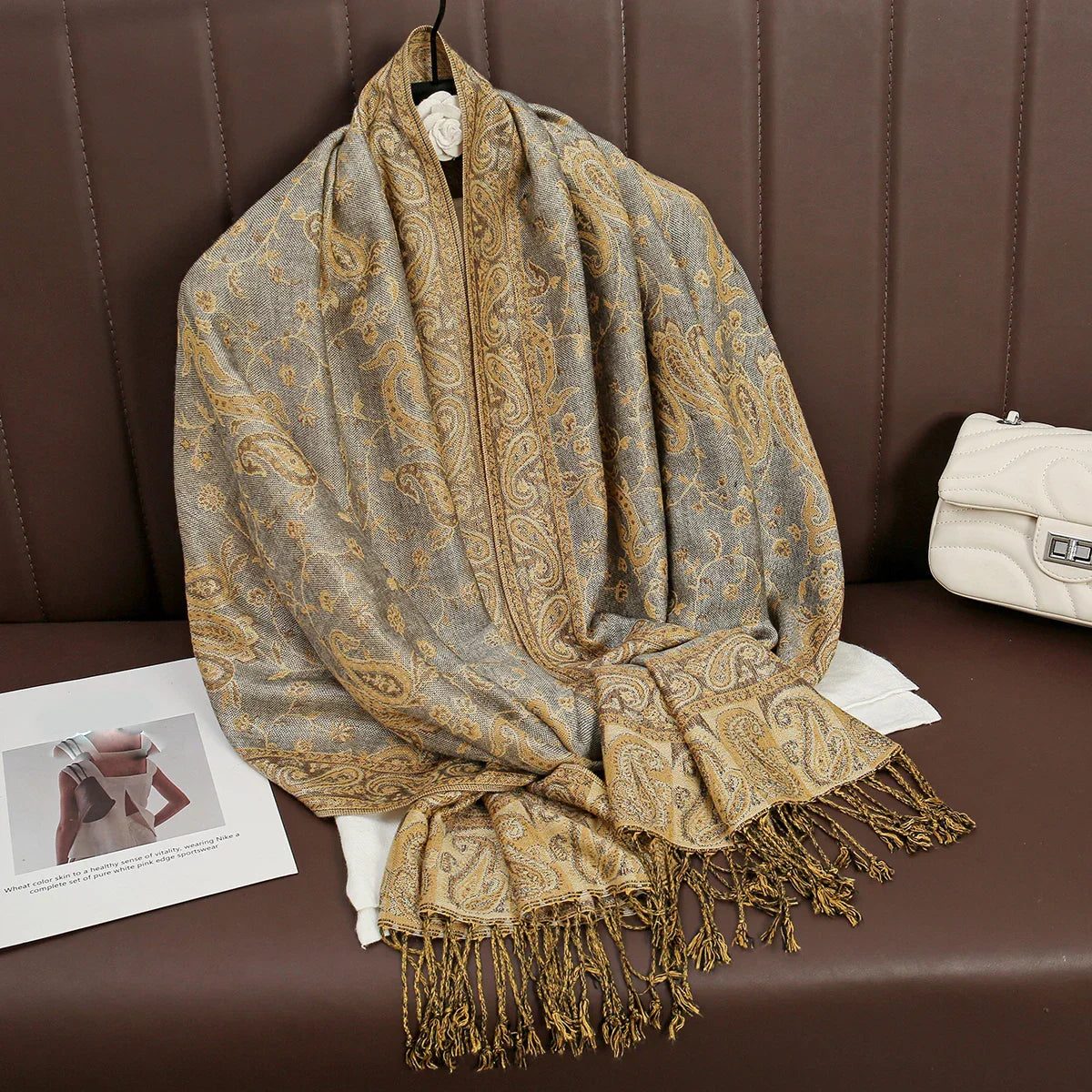 Soft Cashmere Women's Scarf Luxury Warm Print