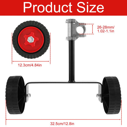 Adjustable Lawn Mower Support Wheel Kit