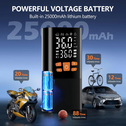 Compact Rechargeable Tire Air Pump 180PSI Portable Compressor