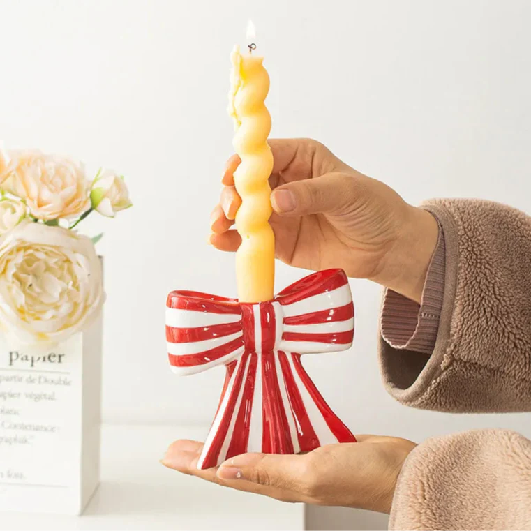 Traditional Patterned Ceramic Candle Jar - Befez