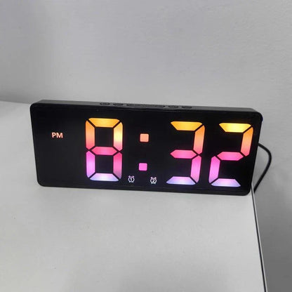 Compact LED Alarm Clock with Night Light