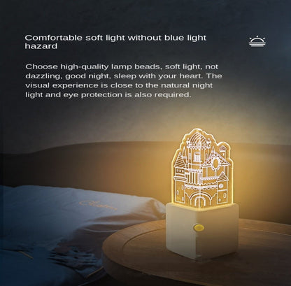 Colorful 3D LED Plug Night Light