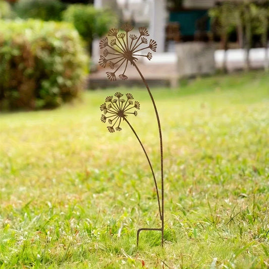 Colorful Outdoor Metal Flower Stake Decor - Befez
