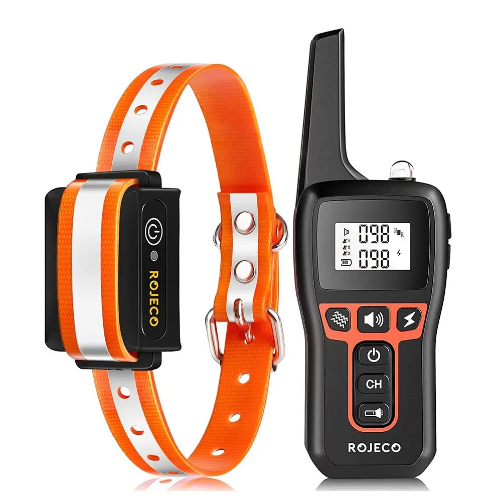 Waterproof Rechargeable Dog Training Collar with Remote