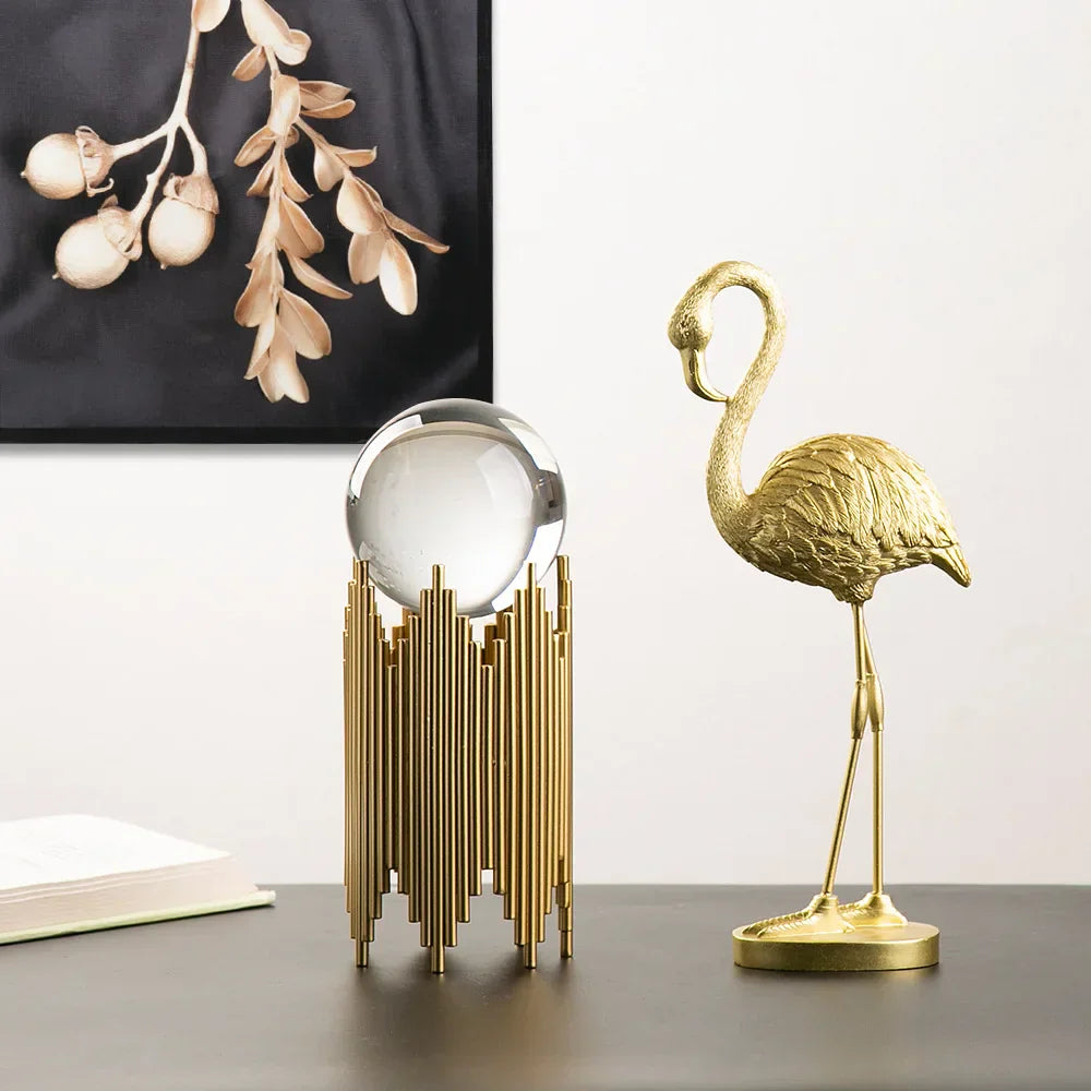 Stylish Pink Flamingo Home Decor Figure