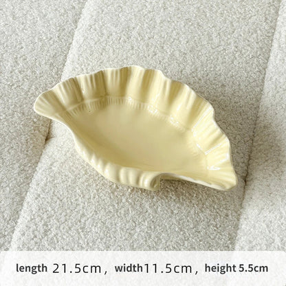 White Porcelain Seashell Dish