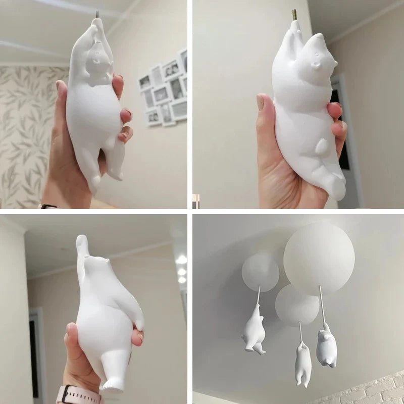 Colorful Teddy Bear String Lights Lamp