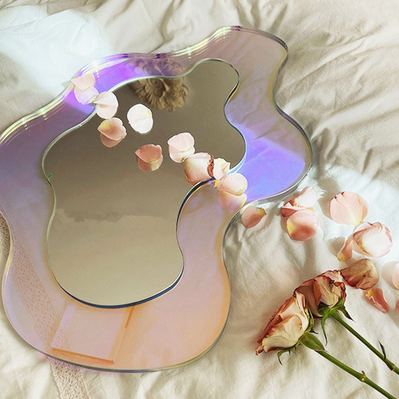 Decorative Glass Floral Wall Mirror