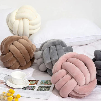 Soft Velvet Knot Pillow
