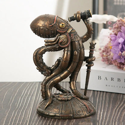 Unique Octopus Mechanical Desk Figure Decor
