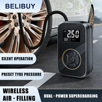 Portable Wireless Air Compressor Power Bank