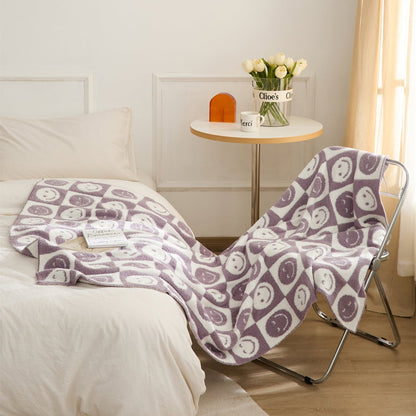 Colorful Plaid Throw Blanket