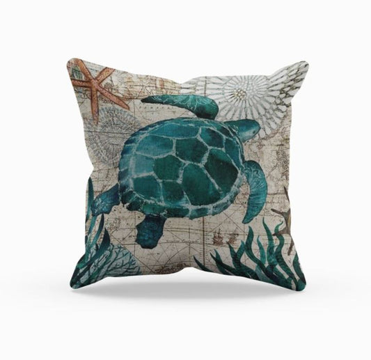 Colorful Ocean Theme Decorative Pillow - Befez