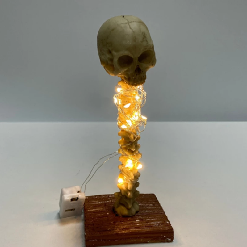 Dark Skull Desk Light Lamp