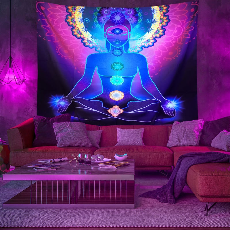 Vibrant Colorful Wall Hanging Tapestry