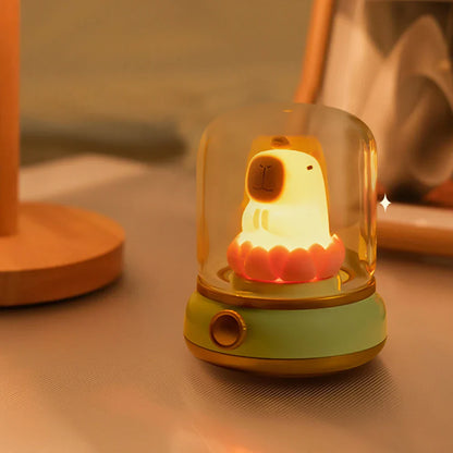 Cozy LED Nightlight | Vintage Oil Lamp Style | USB Powered