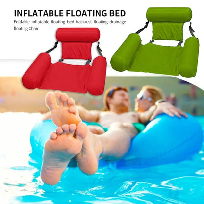 Comfortable Pool Float Lounge Chair - Adjustable & Portable