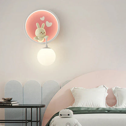 Fun Kids Wall Lamp Cute Animal Design
