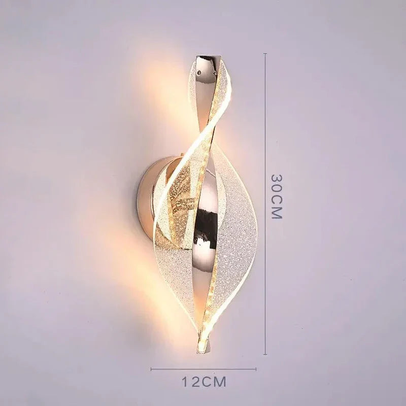 Stylish LED Wall Lamp | Contemporary Metal & Glass Design