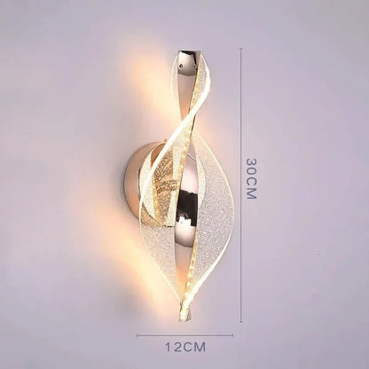 Stylish LED Wall Lamp | Contemporary Metal & Glass Design