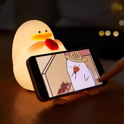 Cute Duck Soft Glow LED Night Light