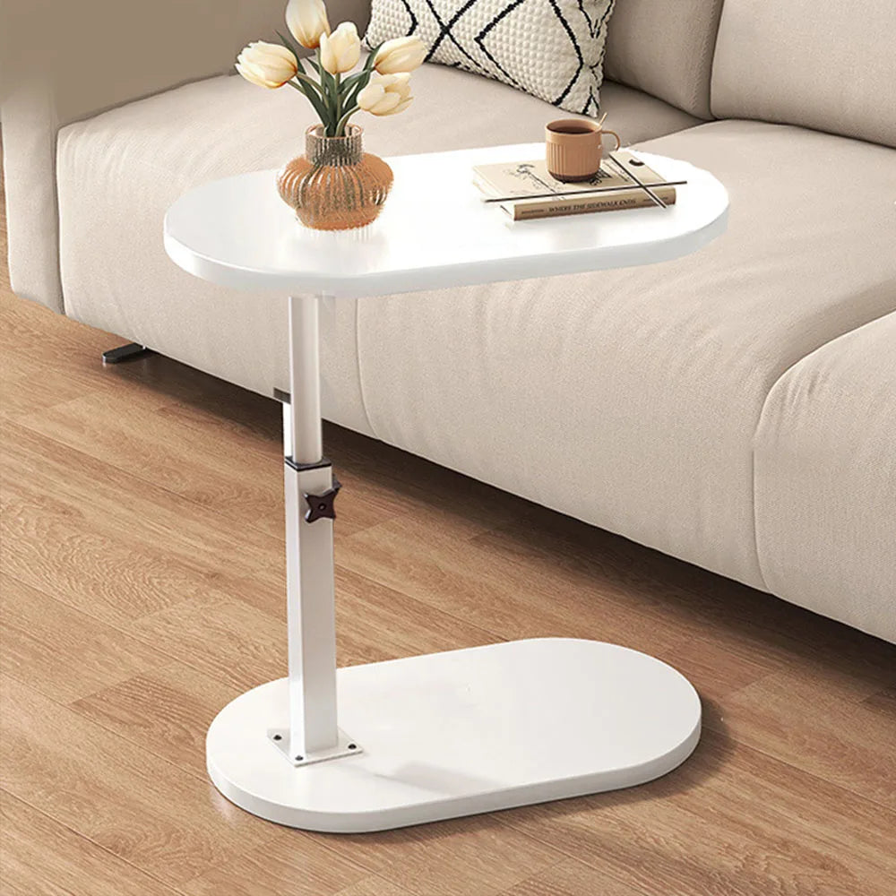 Space Saving Bedside Table with Adjustable Height Mechanism