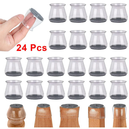 Soft Silicone Chair Leg Floor Pad Protector