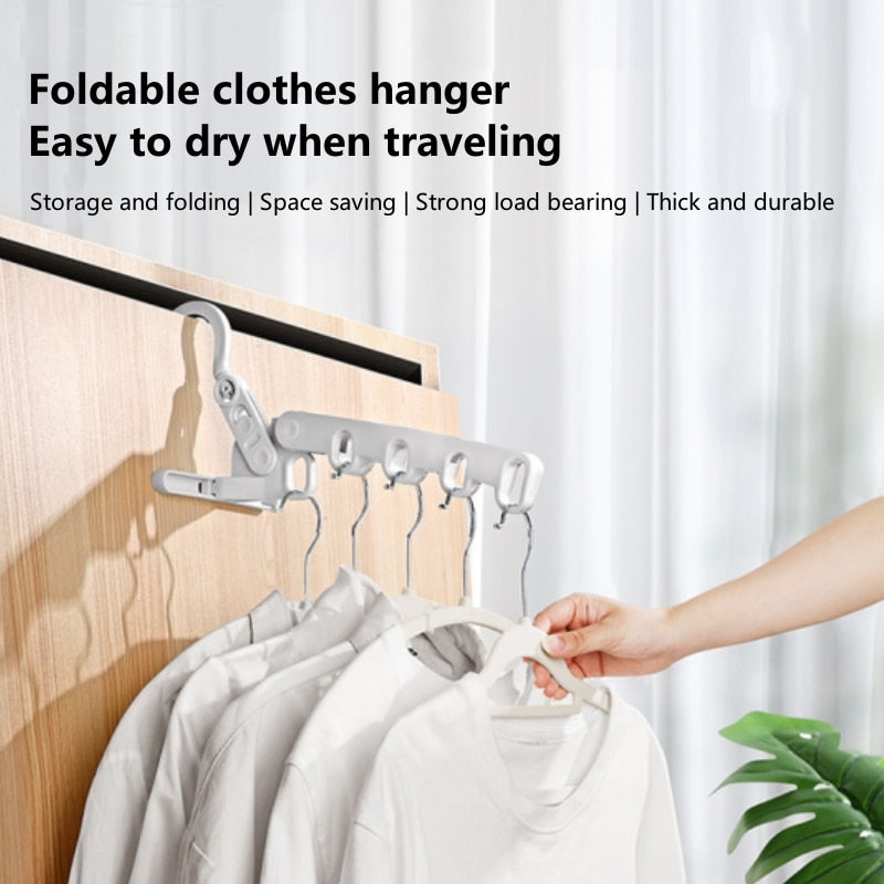Portable Compact Folding Clothes Rack
