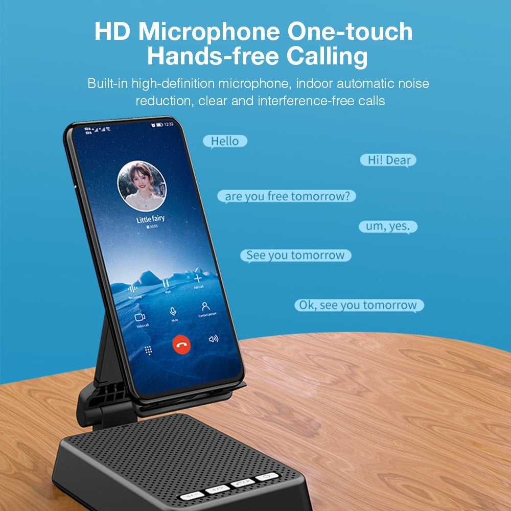 Portable Foldable Wireless Speaker Phone Stand