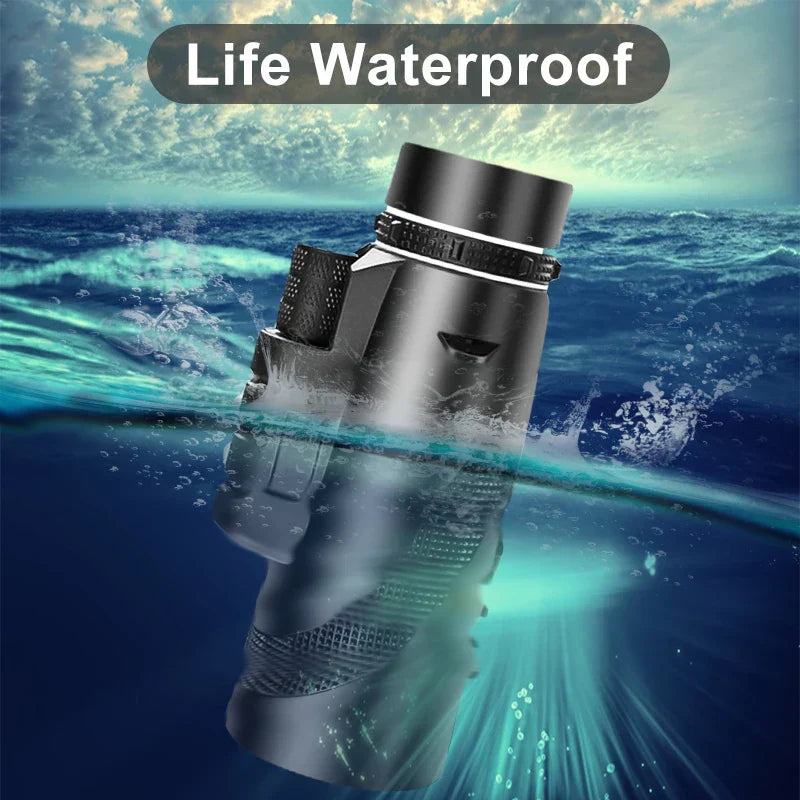 Compact 80x100 HD Zoom Monocular Telescope