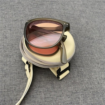 Stylish UV Protection Folding Clear Lens Sunglasses - Befez