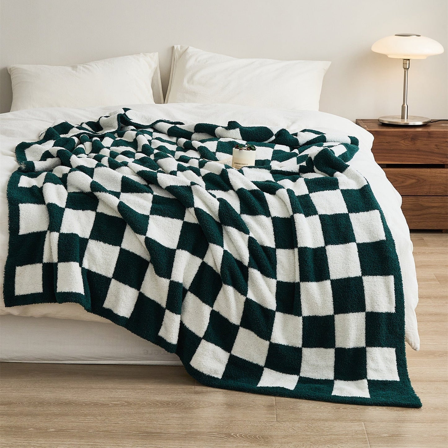 Vibrant Plaid Throw Blanket