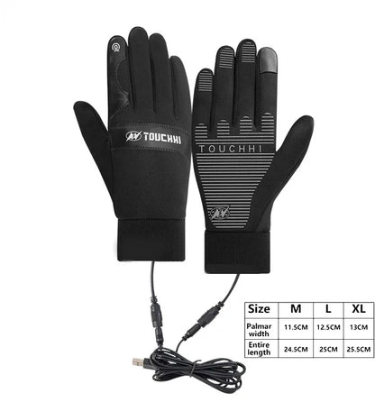 Warm Waterproof Heated Gloves for Skiing & Outdoor