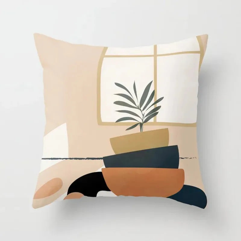 Soft Floral Pillow Cover for Home Decor