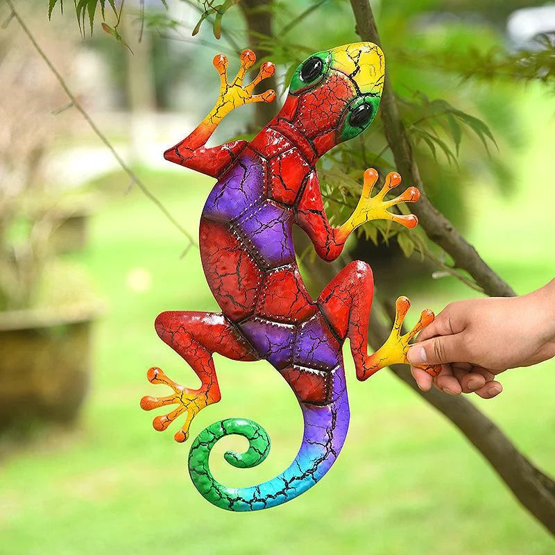 Vibrant Metal Animal Wall Art Decoration