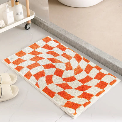 Colorful Tile Pattern Bath Mat