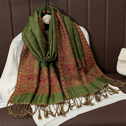 Soft Cashmere Women's Scarf Luxury Warm Print