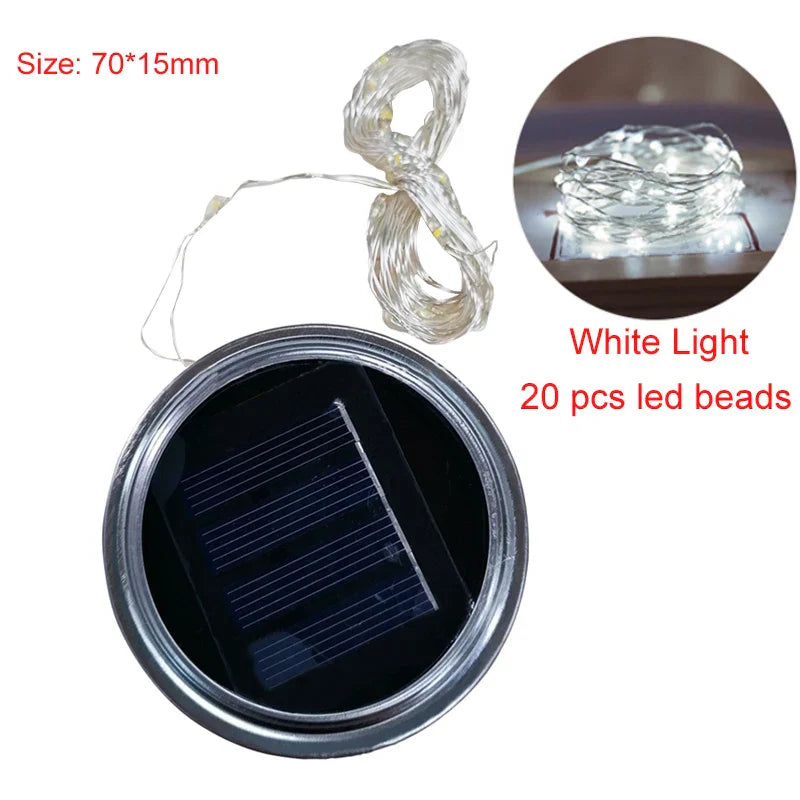 Outdoor Solar String Lights | Waterproof Garden Decor Lamp