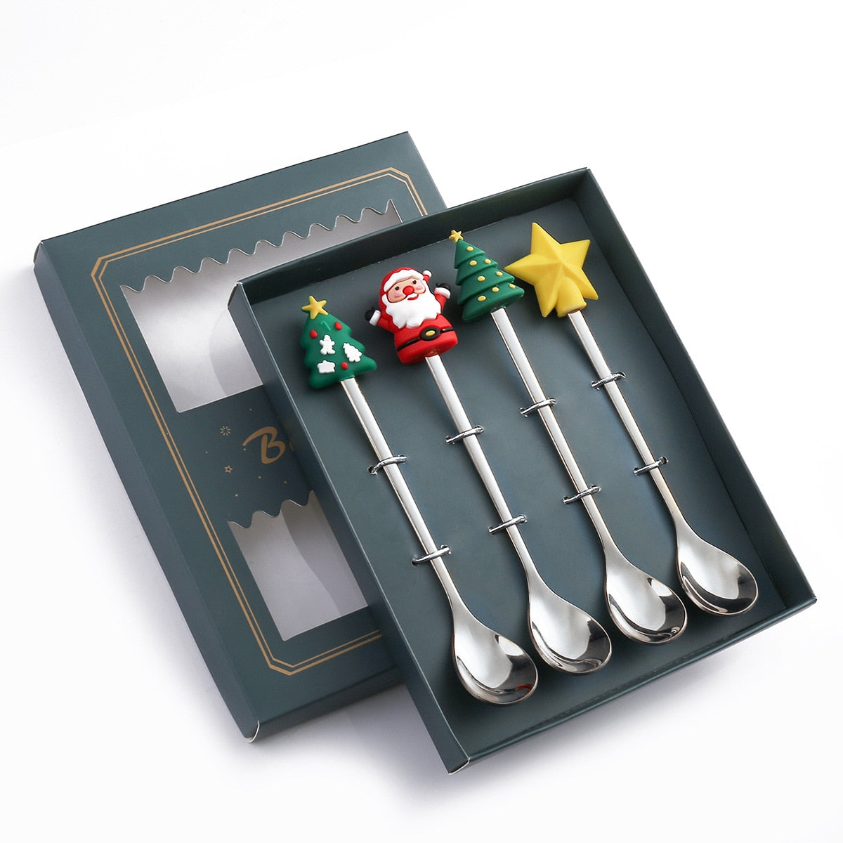Festive Holiday 4 Piece Dinner Table Set
