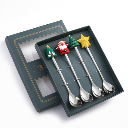 Festive Holiday 4 Piece Dinner Table Set