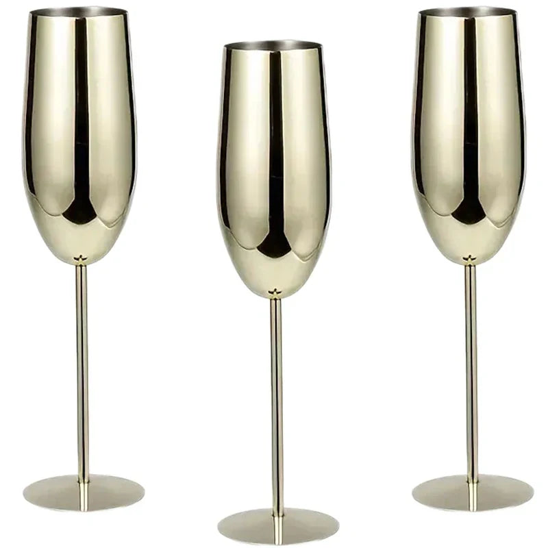 Durable Metal Drinking Glasses (6 Pack)
