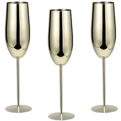 Durable Metal Drinking Glasses (6 Pack)