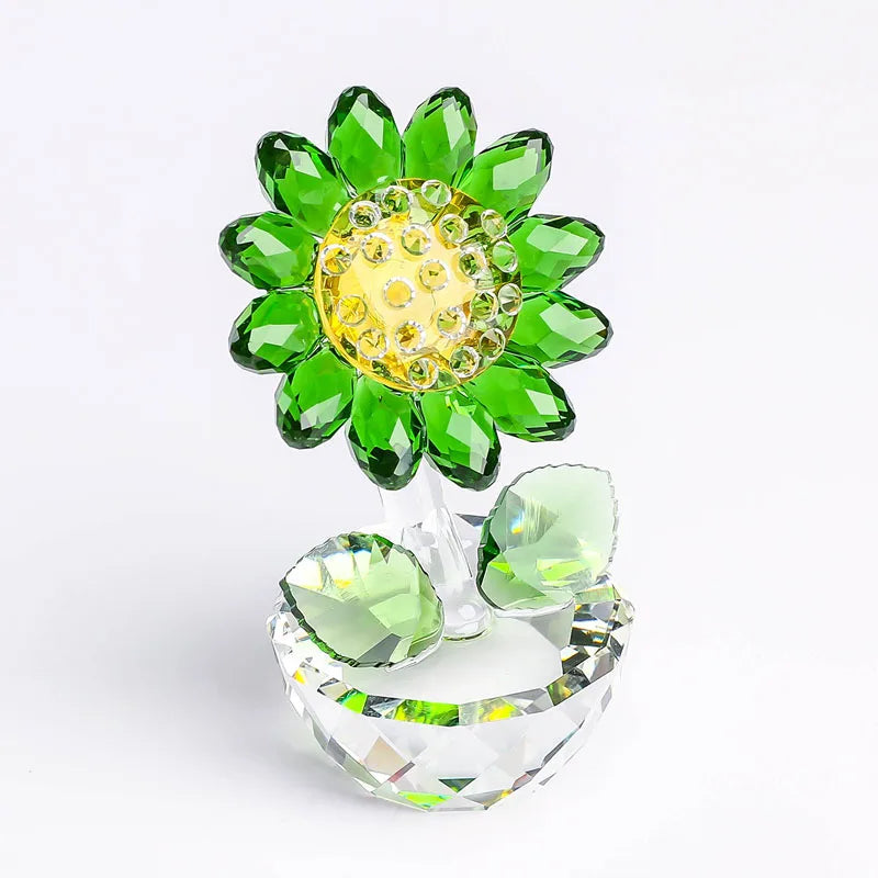 Beautiful Glass Floral Lamp