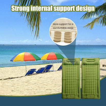 Lightweight Inflatable Camp Sleeping Mat with Foot Pump