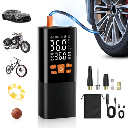 Compact Rechargeable Tire Air Pump 180PSI Portable Compressor - Befez