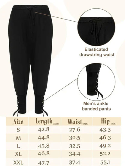 Authentic 4 Piece Pirate Mens Costume Set