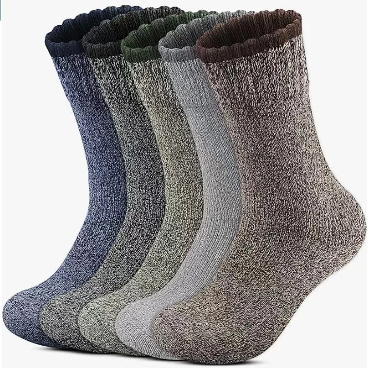 Thermal Merino Wool Hiking Socks for Men and Women