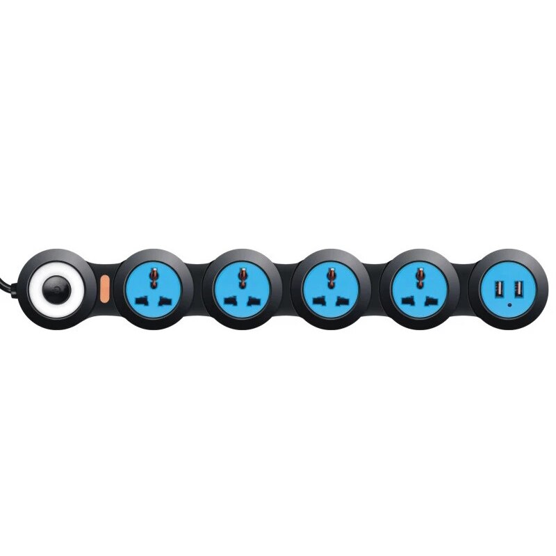 Compact Multi Plug Power Extension Cord