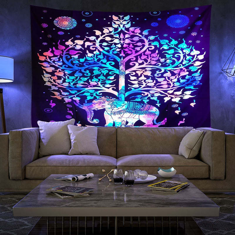 Vibrant Colorful Wall Hanging Tapestry
