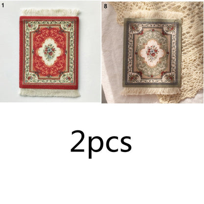 Small Vintage Rug Drink Coaster